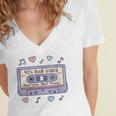 90s RNB Vibes Cassette – Retro Music Nostalgia RNB Cassette Women's Jersey Short Sleeve Deep V-Neck Tshirt 90s RNB Vibes Cassette – Retro Music Nostalgia RNB Cassette Women's Jersey Short Sleeve Deep V-Neck Tshirt
