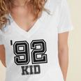 '92 Kid Perfect Vintage Retro Nostalgia Gear For Year 1992 Women's Jersey Short Sleeve Deep V-Neck Tshirt '92 Kid Perfect Vintage Retro Nostalgia Gear For Year 1992 Women's Jersey Short Sleeve Deep V-Neck Tshirt
