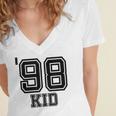 '98 Kid Perfect Vintage Retro Nostalgia Gear For Year 1998 Women's Jersey Short Sleeve Deep V-Neck Tshirt
