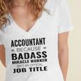 Accountant Graduation Future Accountant Men Women Women's Jersey Short Sleeve Deep V-Neck Tshirt