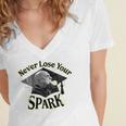 The Addams Family TV Series – Uncle Fester Graduation Spark Premium Women's Jersey Short Sleeve Deep V-Neck Tshirt