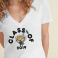 Aggretsuko Class Of 2019 Graduation Seniors Graduate Women's Jersey Short Sleeve Deep V-Neck Tshirt