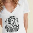 My Alone Time Is For Everyone's Safety Introvert Safety Women's Jersey Short Sleeve Deep V-Neck Tshirt My Alone Time Is For Everyone's Safety Introvert Safety Women's Jersey Short Sleeve Deep V-Neck Tshirt
