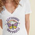 Antisocial Butterfly Groovy t For Introvert Men Women Girls Women's Jersey Short Sleeve Deep V-Neck Tshirt Antisocial Butterfly Groovy t For Introvert Men Women Girls Women's Jersey Short Sleeve Deep V-Neck Tshirt