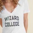 Antisocial WIZARD COLLEGE Introvert Don't Call Me Women's Jersey Short Sleeve Deep V-Neck Tshirt Antisocial WIZARD COLLEGE Introvert Don't Call Me Women's Jersey Short Sleeve Deep V-Neck Tshirt