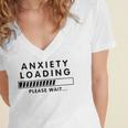 Anxiety Loading Please Wait Anti-Social Introvert Women's Jersey Short Sleeve Deep V-Neck Tshirt Anxiety Loading Please Wait Anti-Social Introvert Women's Jersey Short Sleeve Deep V-Neck Tshirt