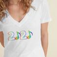 Band Geek Music Class Of 2020 Graduation Women's Jersey Short Sleeve Deep V-Neck Tshirt