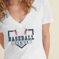 Baseball Senior Night Baseball Senior 2025 Graduation 50 Women's Jersey Short Sleeve Deep V-Neck Tshirt