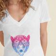 Bi Shy And Ready To Cry Bisexual Introvert Bi Pride Raglan Baseball Tee Women's Jersey Short Sleeve Deep V-Neck Tshirt Bi Shy And Ready To Cry Bisexual Introvert Bi Pride Raglan Baseball Tee Women's Jersey Short Sleeve Deep V-Neck Tshirt