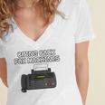Bring Back Fax Machines Office Sarcasm Nostalgia Women's Jersey Short Sleeve Deep V-Neck Tshirt