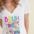 Bruh This Is My 90's Costume Nostalgia Mixtape 1990s Party Women's Jersey Short Sleeve Deep V-Neck Tshirt Bruh This Is My 90's Costume Nostalgia Mixtape 1990s Party Women's Jersey Short Sleeve Deep V-Neck Tshirt