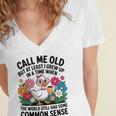 Call Me Old Seniors Nostalgia Retro Humor Casual Women's Jersey Short Sleeve Deep V-Neck Tshirt