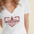 Cheerleading Senior Night Cheer Senior 2026 Graduation 69 Women's Jersey Short Sleeve Deep V-Neck Tshirt