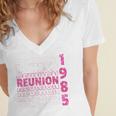 Class Of 1985 Reunion 85 Graduation Reunion 1985 Women's Jersey Short Sleeve Deep V-Neck Tshirt
