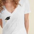 Class Of 2017 Senior Graduation Women's Jersey Short Sleeve Deep V-Neck Tshirt
