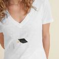 Class Of 2018 Graduation Hotter By One Degree Women's Jersey Short Sleeve Deep V-Neck Tshirt