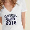 Class Of 2018 Shirts For Seniors Graduation Women's Jersey Short Sleeve Deep V-Neck Tshirt
