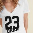 Class Of 2023 Seniors 23 Senior Graduation Idea Women's Jersey Short Sleeve Deep V-Neck Tshirt