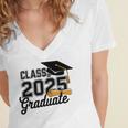 Class Of 2025 Graduate 2025 Graduation Senior 2025 Women's Jersey Short Sleeve Deep V-Neck Tshirt
