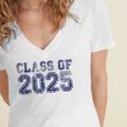 Class Of 2025 Grow With Me Future Graduation Year Women's Jersey Short Sleeve Deep V-Neck Tshirt