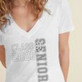 Class Of 2026 Senior 2026 Graduation 2026 Student Kids Women's Jersey Short Sleeve Deep V-Neck Tshirt