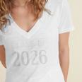 Class Of 2026 Senior Graduation Year Idea T-Shirt Women's Jersey Short Sleeve Deep V-Neck Tshirt