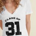 Class Of 31 Date High School Kindergarten Graduation Shirt Women's Jersey Short Sleeve Deep V-Neck Tshirt
