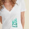 College Grad Class Of 2027 Graduation Women's Jersey Short Sleeve Deep V-Neck Tshirt