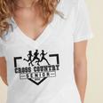 Cross Country Senior Night Senior 2025 Graduation Party 40 Women's Jersey Short Sleeve Deep V-Neck Tshirt