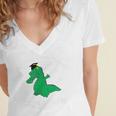 Dabbing Later Gator Graduation Class Of 2018 T-Shirt Women's Jersey Short Sleeve Deep V-Neck Tshirt