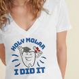 Dental Hygienist Graduation Dentist Dentistry Women's Jersey Short Sleeve Deep V-Neck Tshirt