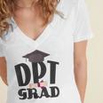 Doctor Of Physical Therapy DPT Graduation Therapist Women's Jersey Short Sleeve Deep V-Neck Tshirt