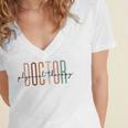 Doctor Of Physical Therapy DPT Student Graduation Women's Jersey Short Sleeve Deep V-Neck Tshirt