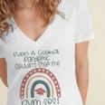 DVM Doctor Veterinary Medicine Veterinarian Graduation 2021 Women's Jersey Short Sleeve Deep V-Neck Tshirt