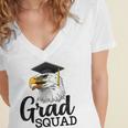 Eagle Grad Squad Class Of 2019 Graduation Women's Jersey Short Sleeve Deep V-Neck Tshirt