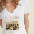 East Wing Never Forget American Vintage Nostalgia Premium Tri-Blend Women's Jersey Short Sleeve Deep V-Neck Tshirt East Wing Never Forget American Vintage Nostalgia Premium Tri-Blend Women's Jersey Short Sleeve Deep V-Neck Tshirt
