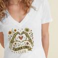 Elder Emo Club Skeleton Hands Heart Nostalgia Premium Tri-Blend Women's Jersey Short Sleeve Deep V-Neck Tshirt Elder Emo Club Skeleton Hands Heart Nostalgia Premium Tri-Blend Women's Jersey Short Sleeve Deep V-Neck Tshirt