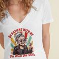 Elder Emo Grandma Nana Be Patient With Me I'm From The 1900s Women's Jersey Short Sleeve Deep V-Neck Tshirt Elder Emo Grandma Nana Be Patient With Me I'm From The 1900s Women's Jersey Short Sleeve Deep V-Neck Tshirt