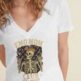 Emo Mom Club Still Rockin Skeleton Nostalgia Women Mother Women's Jersey Short Sleeve Deep V-Neck Tshirt