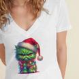 Ew People Meowy Cat Christmas Introvert Men Women Women's Jersey Short Sleeve Deep V-Neck Tshirt Ew People Meowy Cat Christmas Introvert Men Women Women's Jersey Short Sleeve Deep V-Neck Tshirt