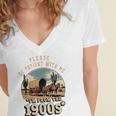Father’s Day Please Be Patient With Me I'm From The 1900s Premium Women's Jersey Short Sleeve Deep V-Neck Tshirt Father’s Day Please Be Patient With Me I'm From The 1900s Premium Women's Jersey Short Sleeve Deep V-Neck Tshirt