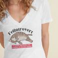 Felinetrovert CAT Lover Kitten CATS Funny Meme Introvert Pet Women's Jersey Short Sleeve Deep V-Neck Tshirt Felinetrovert CAT Lover Kitten CATS Funny Meme Introvert Pet Women's Jersey Short Sleeve Deep V-Neck Tshirt