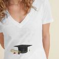 Finance Accounting Graduation Shirt Worked My Assets Off Women's Jersey Short Sleeve Deep V-Neck Tshirt