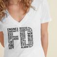Fire Academy Graduation T-Shirt Firefighter Support Tee Women's Jersey Short Sleeve Deep V-Neck Tshirt