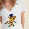 Flossing Pizza Dairy OIT For Dairy OIT Graduation Women's Jersey Short Sleeve Deep V-Neck Tshirt