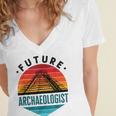 Future Archaeologist Pyramid Archaeology Student Graduation Women's Jersey Short Sleeve Deep V-Neck Tshirt