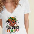 Future HBCU Grad History Boys Kids Graduation HBCU Women's Jersey Short Sleeve Deep V-Neck Tshirt