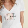Future Physician Assistant Student Doctor Graduation Women's Jersey Short Sleeve Deep V-Neck Tshirt