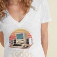Geek Please Be Patient I'm From The 1900s Retro Computer PC Women's Jersey Short Sleeve Deep V-Neck Tshirt