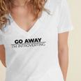 Go Away I'm Introverting Women's Jersey Short Sleeve Deep V-Neck Tshirt Go Away I'm Introverting Women's Jersey Short Sleeve Deep V-Neck Tshirt
